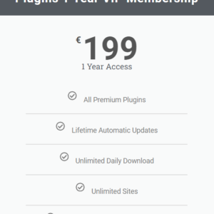 plugins 1 year vip membership
