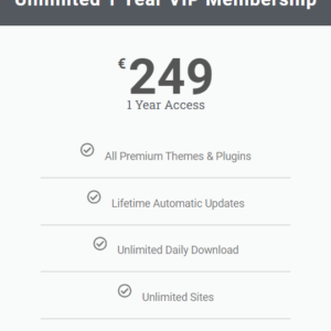 unlimited 1 year vip membership