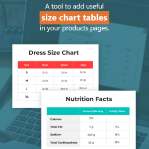 yith product size charts for woocommerce premium