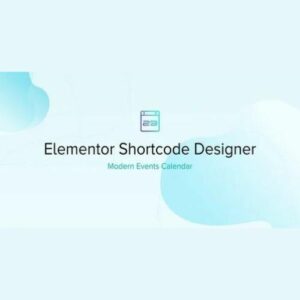 modern events calendar elementor shortcode designer