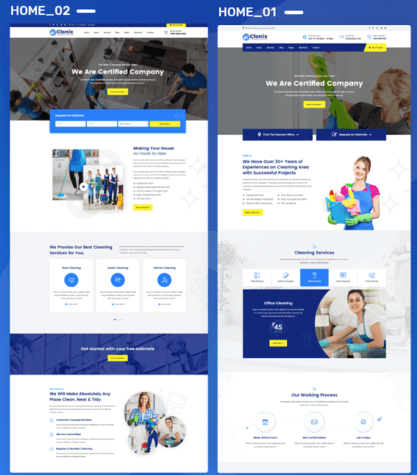 clenix cleaning services wordpress theme1