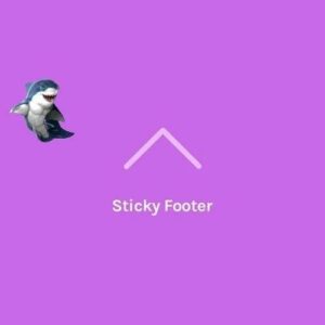 ocean sticky footer