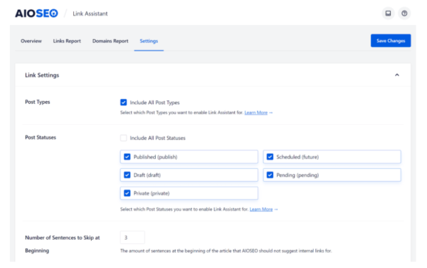 aioseo link assistant4