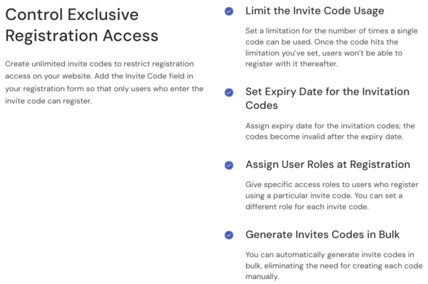 User Registration Invite Codes | Gpl WordPress / GPL Plugins