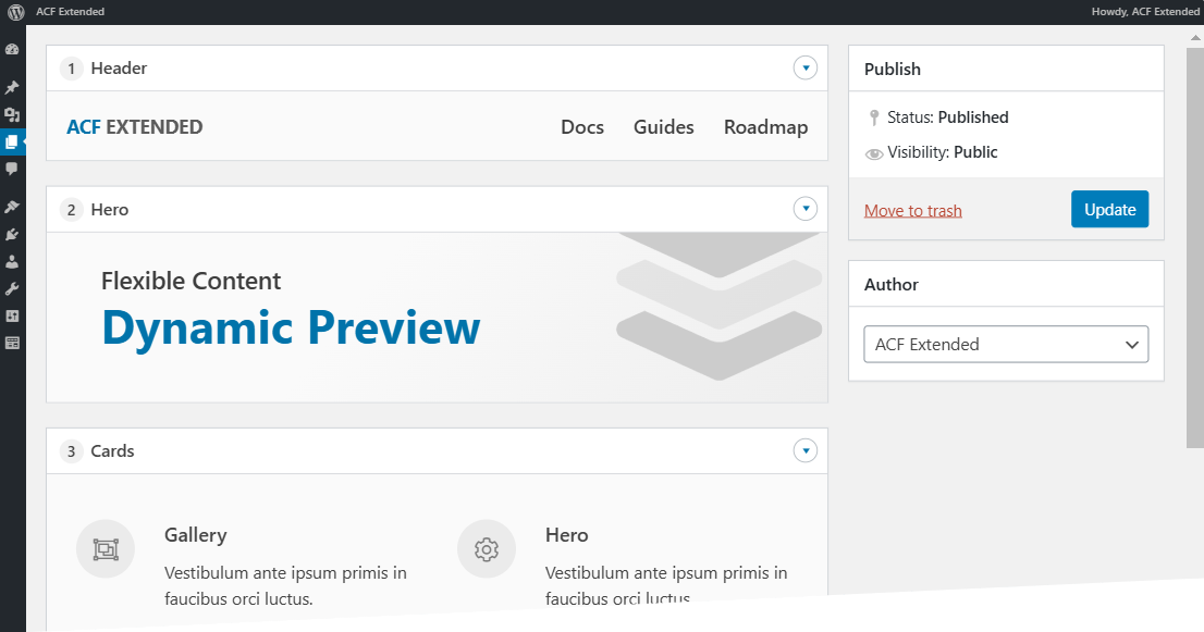 Advanced Custom Fields Extended Pro | Gpl WordPress
