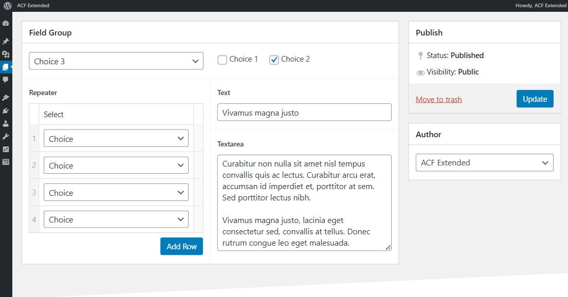 Advanced Custom Fields Extended Pro | Gpl WordPress