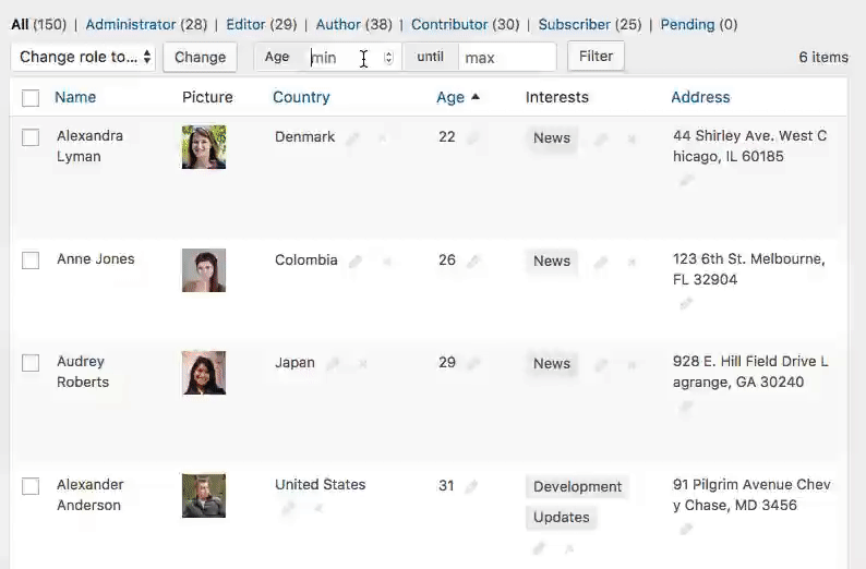 Admin Columns Pro BuddyPress Columns - Image 4