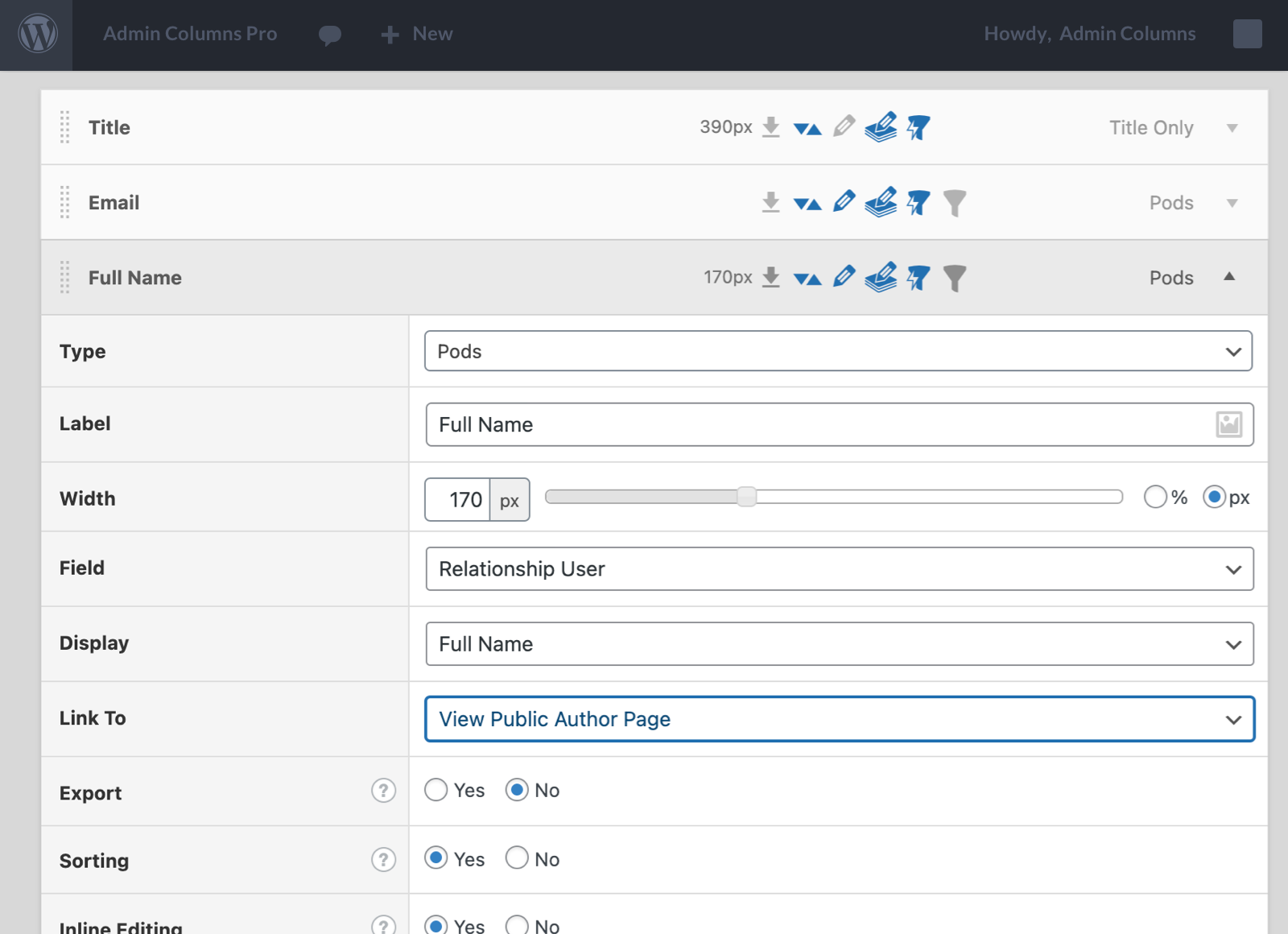 Admin Columns Pro Pods - Image 5