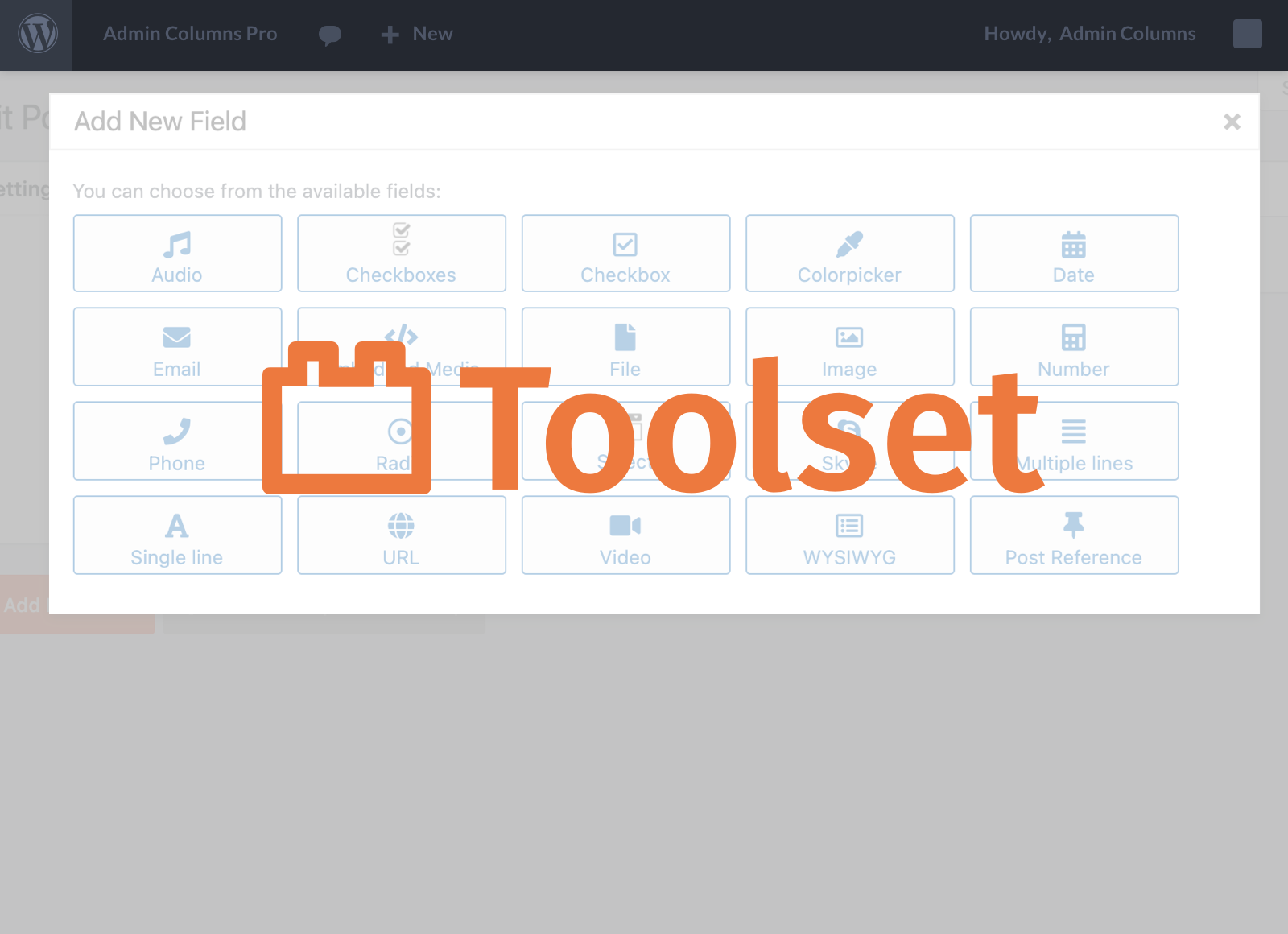 Admin Columns Pro Toolset Types - Image 2