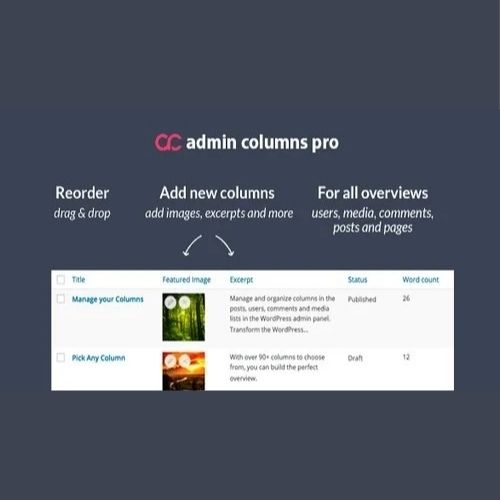 admin columns pro
