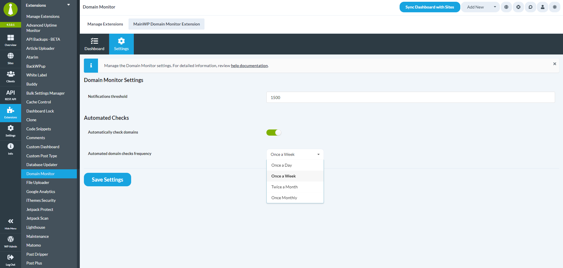 MainWP Domain Monitor - Image 5