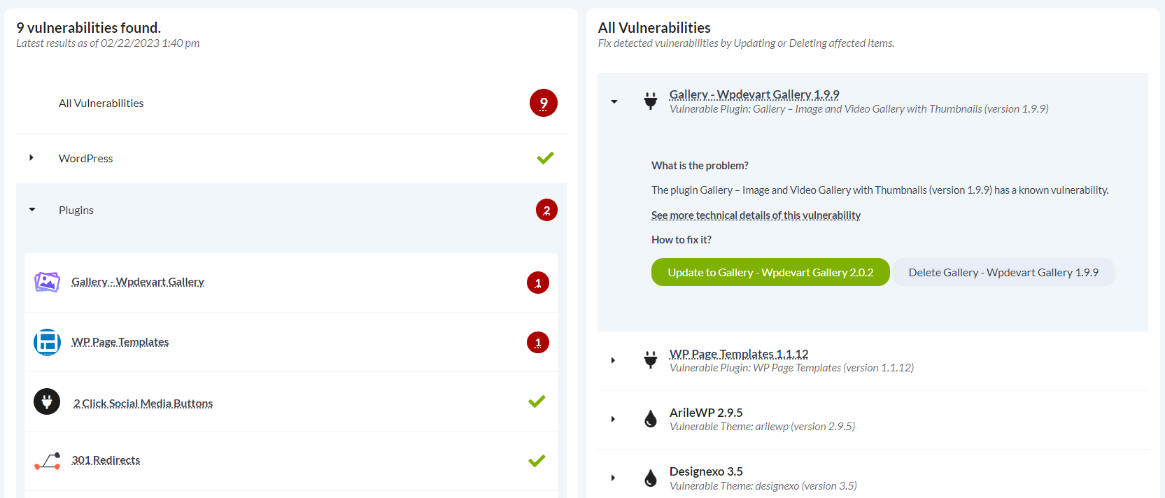 MainWP Jetpack Protect - Image 4