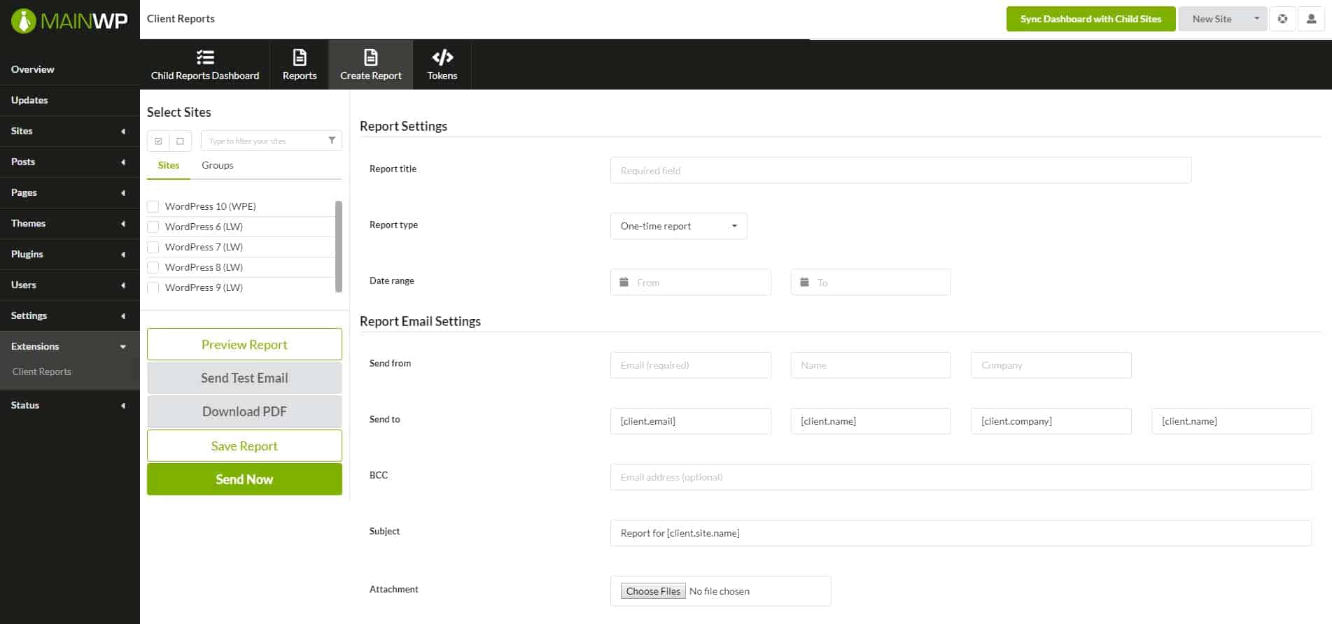 MainWP Client Reports - Image 4